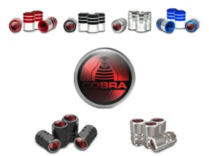 Shelby Rims Valve Caps for SUVs Luxury Finish